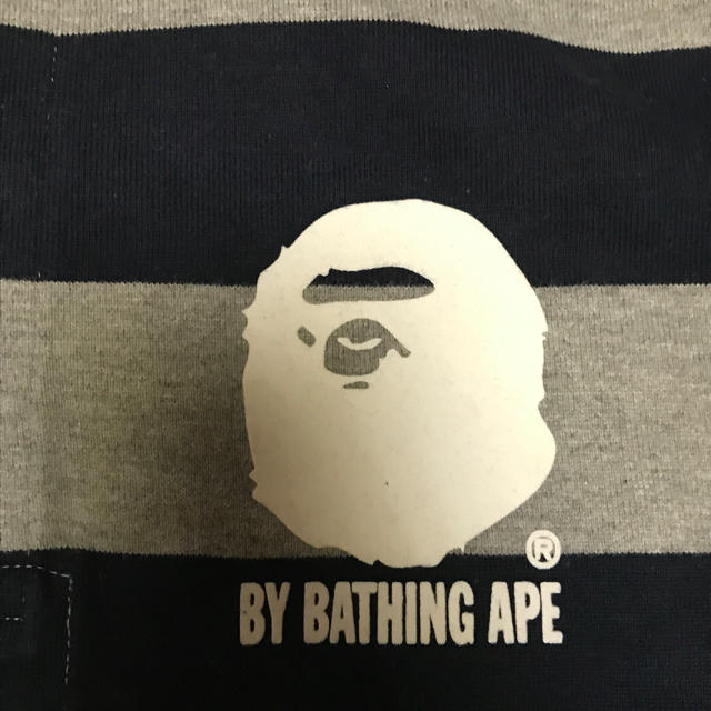 A BATHING APE(アベイシングエイプ)の美品 ラガーシャツ サイズ S A BATHING APE 長袖 BAPE メンズのトップス(Tシャツ/カットソー(七分/長袖))の商品写真