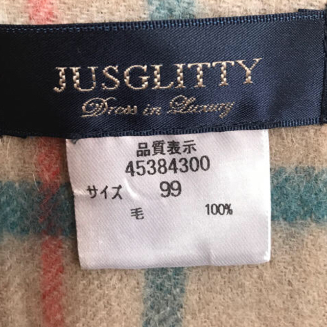 JUSGLITTY(ジャスグリッティー)のジャスグリッティー ストール レディースのファッション小物(ストール/パシュミナ)の商品写真