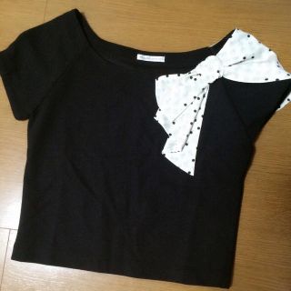 ウィルセレクション(WILLSELECTION)のウィル 肩リボンカットソー♡(カットソー(半袖/袖なし))