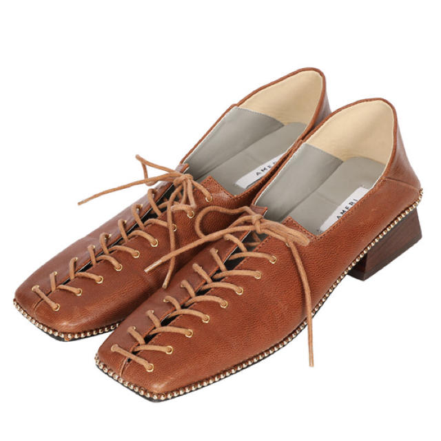 Ameri VINTAGE(アメリヴィンテージ)のAmeri vintage LACE UP LOAFER シューズ ブラウン Ꮇ レディースの靴/シューズ(ローファー/革靴)の商品写真