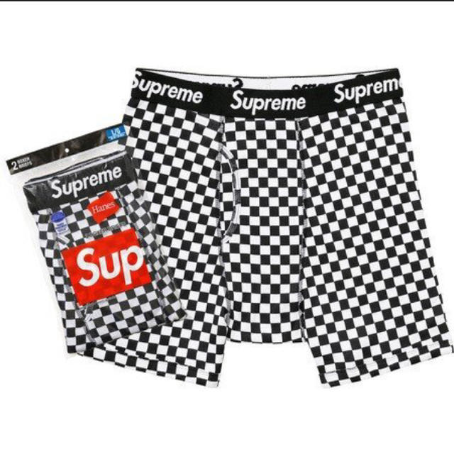 Supreme(シュプリーム)の最終価格☆Supreme Hanes Checker Boxer Briefs メンズのアンダーウェア(ボクサーパンツ)の商品写真