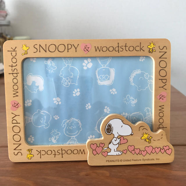 SNOOPY(スヌーピー)のスヌーピー フォトフレーム エンタメ/ホビーのおもちゃ/ぬいぐるみ(キャラクターグッズ)の商品写真