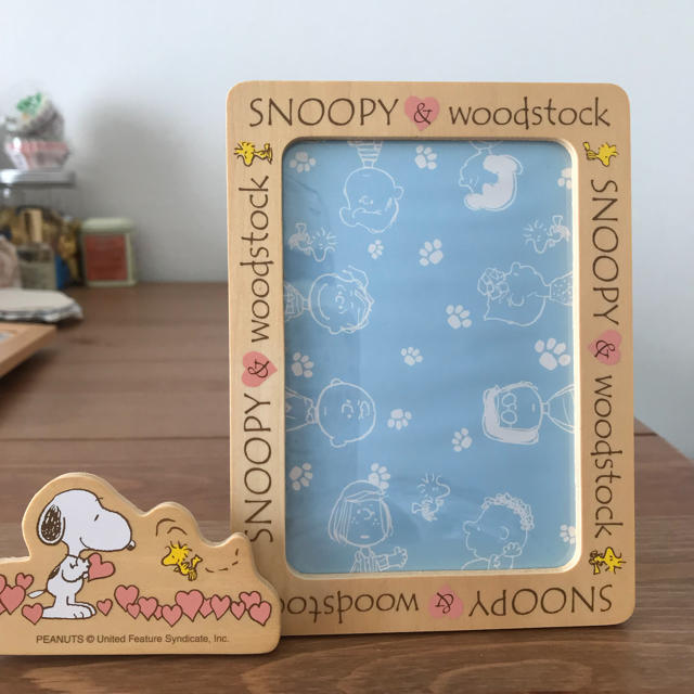 SNOOPY(スヌーピー)のスヌーピー フォトフレーム エンタメ/ホビーのおもちゃ/ぬいぐるみ(キャラクターグッズ)の商品写真
