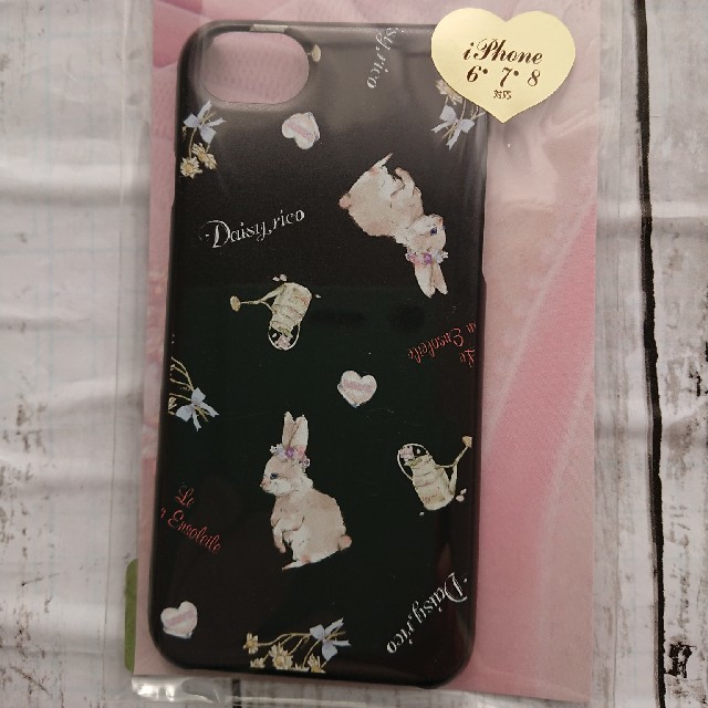 クロムハーツ iphone8plus ケース 本物 | デイジーリコ ウサギ アイフォンカバー iPhone6・7・8 黒 うさぎ の通販 by リコ's shop｜ラクマ