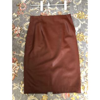 ザラ(ZARA)のザラ  フェイクレザースカート(ひざ丈スカート)