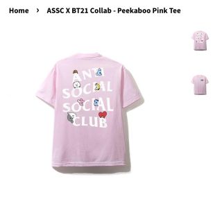 ボウダンショウネンダン(防弾少年団(BTS))のASSC X BT21 Collab - Peekaboo Pink Tee(アイドルグッズ)