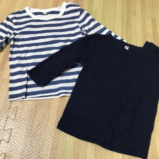 ムジルシリョウヒン(MUJI (無印良品))の無印良品 ロンTセット 80cm(Ｔシャツ)