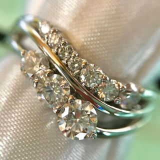 ［June様専用です』天然 ダイヤ リング トータル1.01ct PT900(リング(指輪))