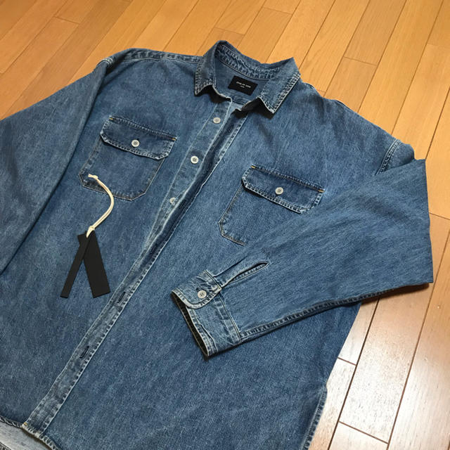 fear of god over sized denim shirts XL