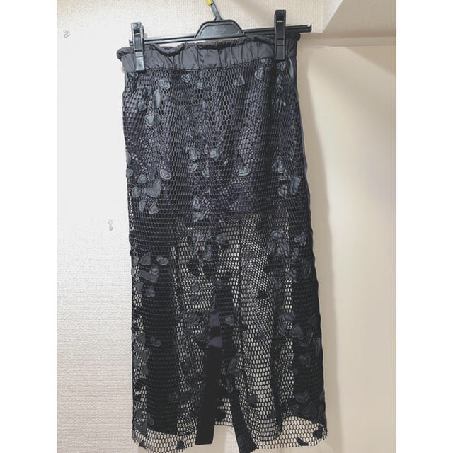 sacai 18/ss ハートメッシュスカート/インナーショートパンツ付 | www