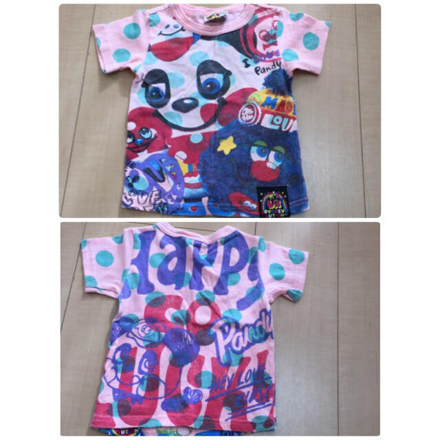 LOVE REVOLUTION(ラブレボリューション)のラブレボ Tシャツ 3枚セット 90センチ キッズ/ベビー/マタニティのキッズ服女の子用(90cm~)(Tシャツ/カットソー)の商品写真