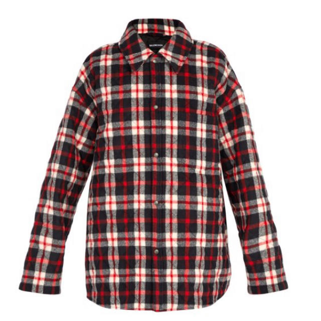 Balenciaga(バレンシアガ)のBALENCIAGA オーバーサイズ チェックシャツジャケット メンズのジャケット/アウター(その他)の商品写真