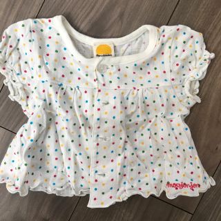ムージョンジョン(mou jon jon)のmou jon jon♡トップス♡ドット柄♡80cm(シャツ/カットソー)