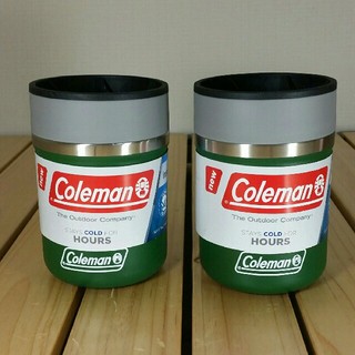 コールマン(Coleman)の■新品■日本未発売！コールマン　ステンレス　缶クーラー　グリーン　緑　2個セット(食器)