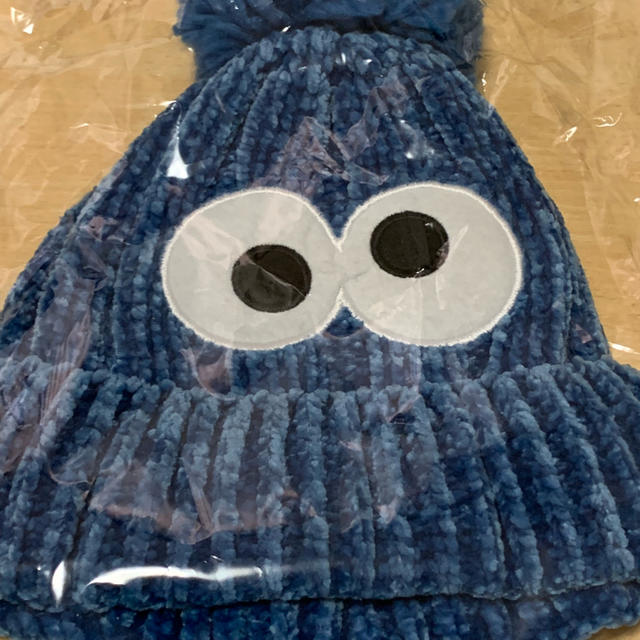 USJ(ユニバーサルスタジオジャパン)のクッキーモンスター ニット帽 USJ ユニバ レディースの帽子(ニット帽/ビーニー)の商品写真