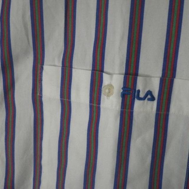 FILA(フィラ)の3087　フィラ　大きめコーデ　90ｓ　ビンテージ　ストライプ　シャツ メンズのトップス(シャツ)の商品写真