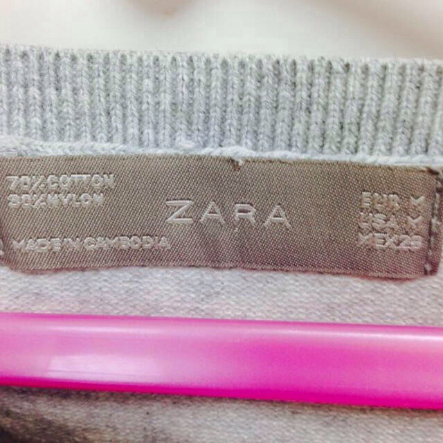 ZARA(ザラ)のＺＡＲＡ♥️ライトグレーの春ニット レディースのトップス(ニット/セーター)の商品写真