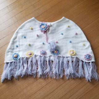 マザウェイズ(motherways)の[中古]マザウェイズ☆キッズニットポンチョ☆女の子(ニット)