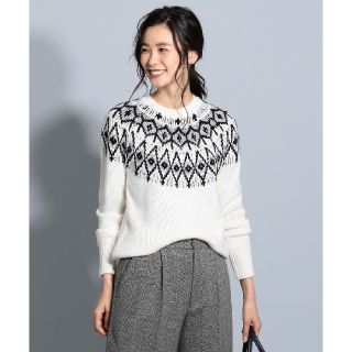 ジェイプレスレディス(J.PRESS LADIES)のJ.PRESS LADIES S 洗えるノルディック ニット

(ニット/セーター)