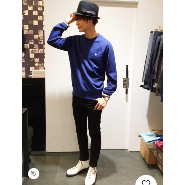 【未使用】Fred Perry フレッドペリー メンズ ブーツ ネイビー