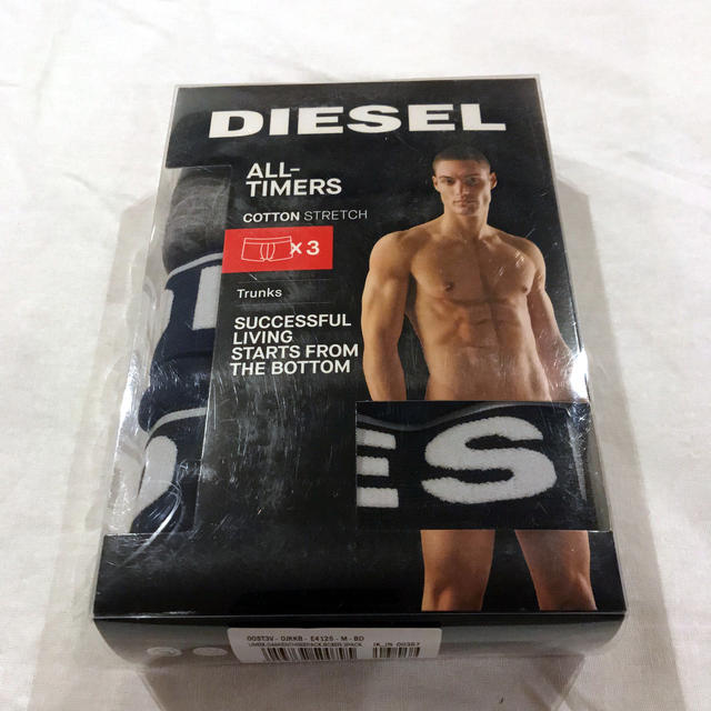 DIESEL(ディーゼル)のDiesel ボクサーパンツ3パックGrey/Blue/Black M メンズのアンダーウェア(ボクサーパンツ)の商品写真