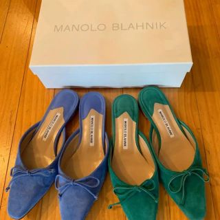 マノロブラニク(MANOLO BLAHNIK)のぷる様専用マノロブラニク☆ロンハーマン限定☆ミュール完売(ミュール)