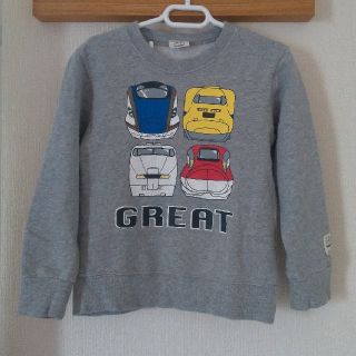 お値下げ☆110サイズ　新幹線トレーナー　グレー(Tシャツ/カットソー)