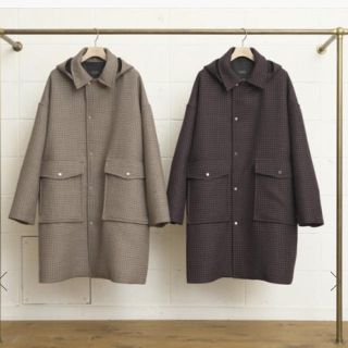 アンユーズド(UNUSED)のUNUSED 17aw ガンクラブチェックコート(ステンカラーコート)