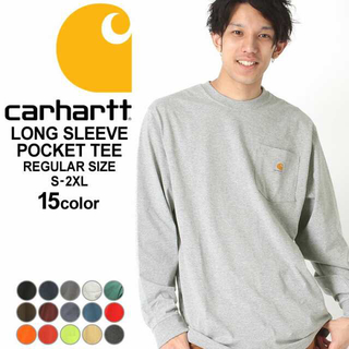 カーハート(carhartt)のcarhartt カーハート ロンT    グレーMサイズ(Tシャツ/カットソー(七分/長袖))