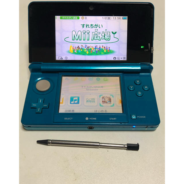 ニンテンドー3DS(ニンテンドー3DS)のNintendo　任天堂　ニンテンドー　3DS　本体＆充電器付　稼働品  エンタメ/ホビーのゲームソフト/ゲーム機本体(携帯用ゲーム機本体)の商品写真