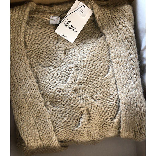 らくらくメ】 定価3.2万 完売品 新品 ZARA アルパカロングカーディガン