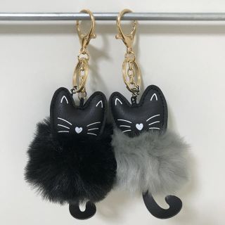 【新品】ふわふわ猫ちゃん・キーホルダー セット(キーホルダー/ストラップ)