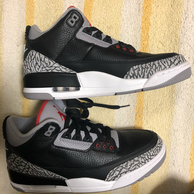 NIKE(ナイキ)の【27.0】Air Jordan 3 OG “Black Cement” メンズの靴/シューズ(スニーカー)の商品写真