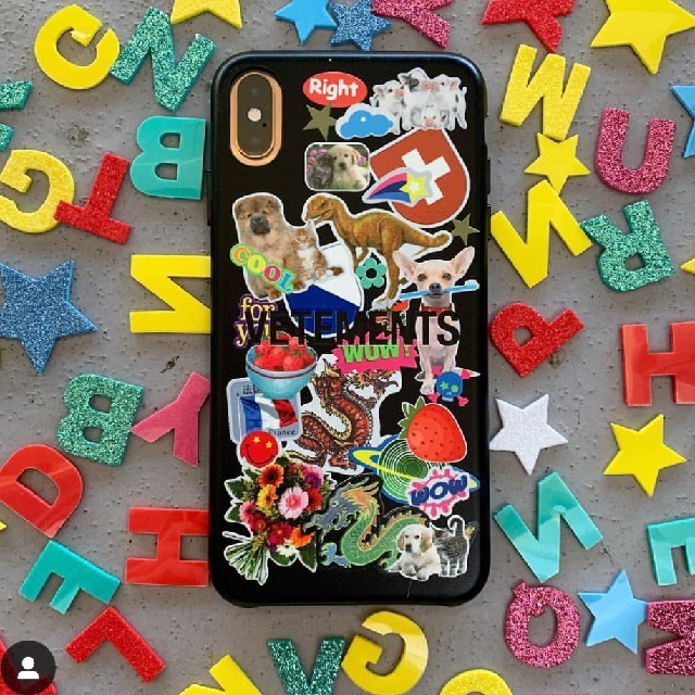 スマホアクセサリーVETEMENTS☆iPhoneX／XS case ヴェトモンアイフォンケース