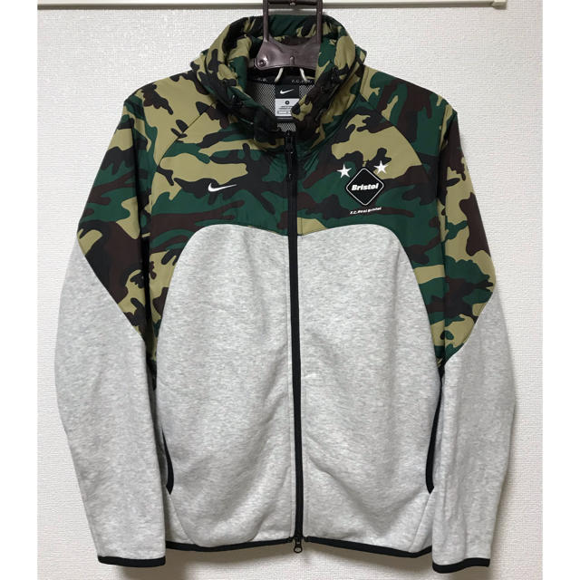 美品 fcrb nikb パーカー M hooded supreme camo