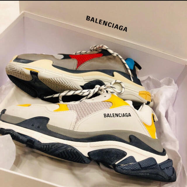 BALENCIAGA triples バイカラースニーカー