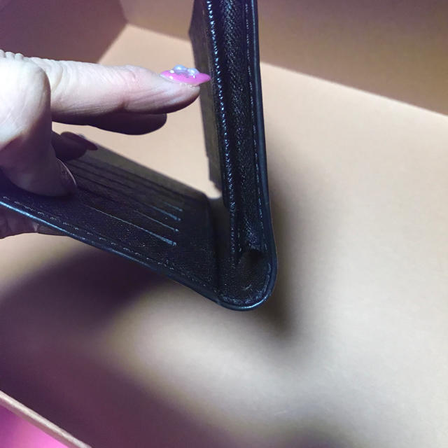 ルイヴィトン  二つ折り長札入れ  エピ 黒  超美品  シルバー刻印