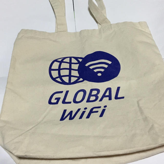 グローバル ワイファイ  コットンバッグ  新品未使用品 レディースのバッグ(トートバッグ)の商品写真