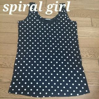 スパイラルガール(SPIRAL GIRL)のドット柄タンクトップ(タンクトップ)