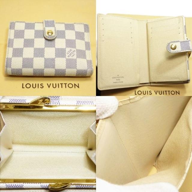 LOUIS VUITTON(ルイヴィトン)の正規良品 ルイヴィトン ダミエアズール ガマ口財布 大人気 春新生活2014製造 レディースのファッション小物(財布)の商品写真