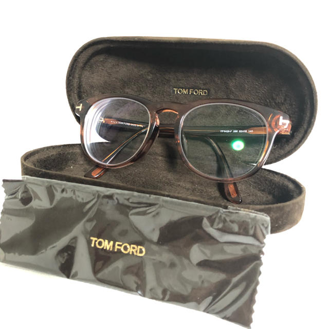 TOM FORD(トムフォード)の正規品 トムフォード メガネ 度入り ブラウン TF5426 ブランド 美品 レディースのファッション小物(サングラス/メガネ)の商品写真
