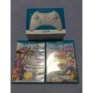 ウィーユー(Wii U)の大乱闘スマッシュブラザーズ+マリオパーティ10+プロコントローラー セット(家庭用ゲームソフト)