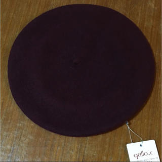 カシラ(CA4LA)のqcillo&c  クッチロアンドシー  ベレー帽  ボルドー(ハンチング/ベレー帽)