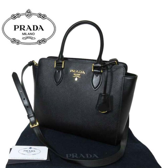 PRADA(プラダ)の【新品】PRADA サファーノ 2WAY バック 付属品完備 プラダ 直営店購入 レディースのバッグ(ショルダーバッグ)の商品写真