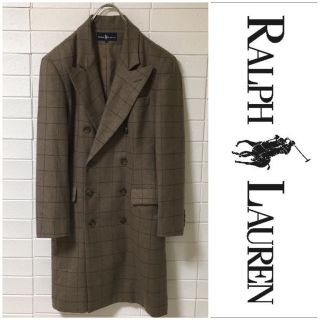 ラルフローレン(Ralph Lauren)の90s ヴィンテージ ラルフローレン グラフチェック ダブルチェスターコート(チェスターコート)