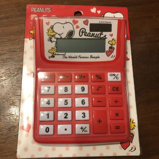 ピーナッツ(PEANUTS)の【PEANUTS】スヌーピー電卓(ハグ)(キャラクターグッズ)