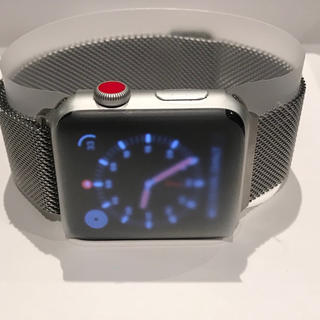 アップルウォッチ(Apple Watch)のApple Watch 3 GPS + Cellular 42mmアルミニウム(腕時計(デジタル))