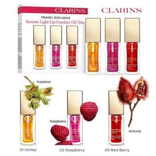 クラランス(CLARINS)の【新品・未使用】CLARINS リップオイル 3本セット(リップケア/リップクリーム)