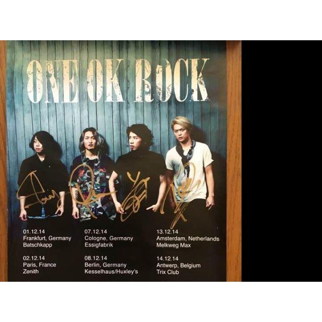ONE OK ROCK サイン入り ポスター