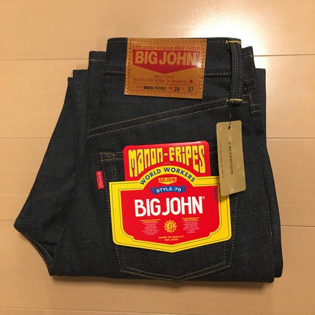 BIG JOHN(ビッグジョン)のManonfripes マノンフリップ オリジナルストレートデニム リジット レディースのパンツ(デニム/ジーンズ)の商品写真